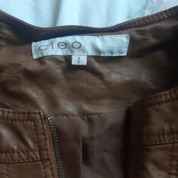 Cleo brown womens small jacket - Picture 3 of 4